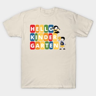 Hello Kindergarten Teacher Back To Shcool Educational T-Shirt